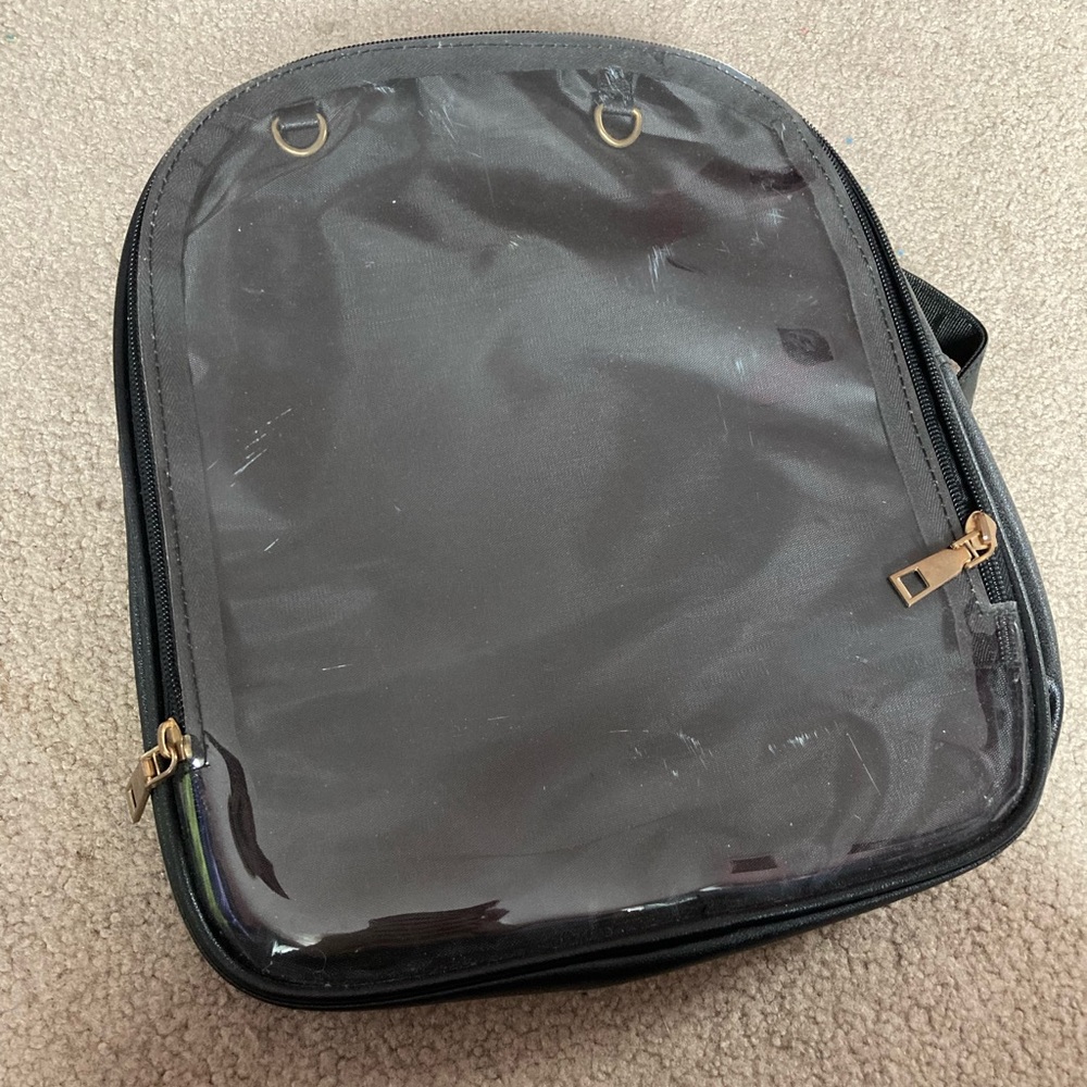 Black Cat Ear Ita Bag Pin Display Backpack Itabag